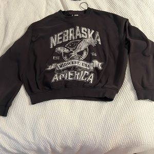 Divided Grey and White crew neck  size XL